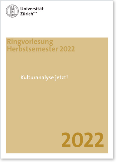 Ringvorlesung "Kulturanalyse jetzt!" (Cover Flyer)