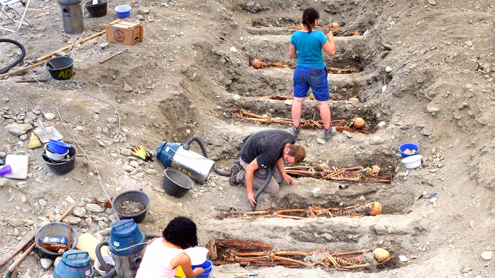 Grave excavations