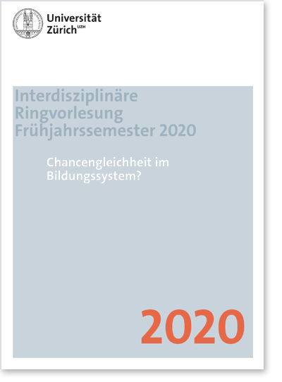 Ringvorlesung «Chancengleichheit im Bildungssystem» (Cover Flyer)