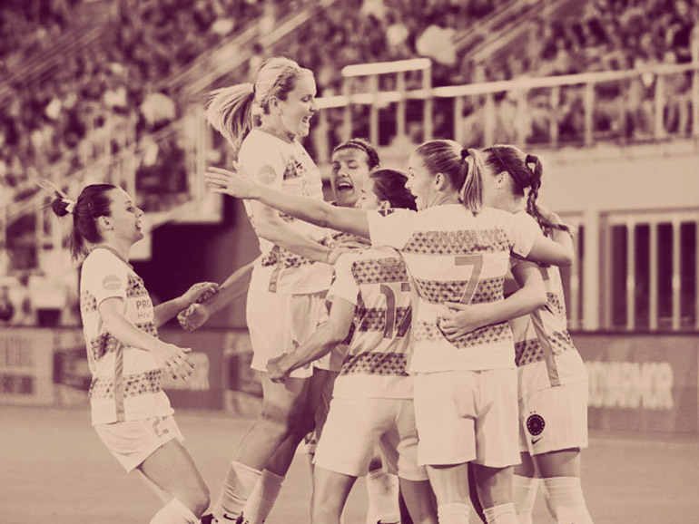 Women's football scene