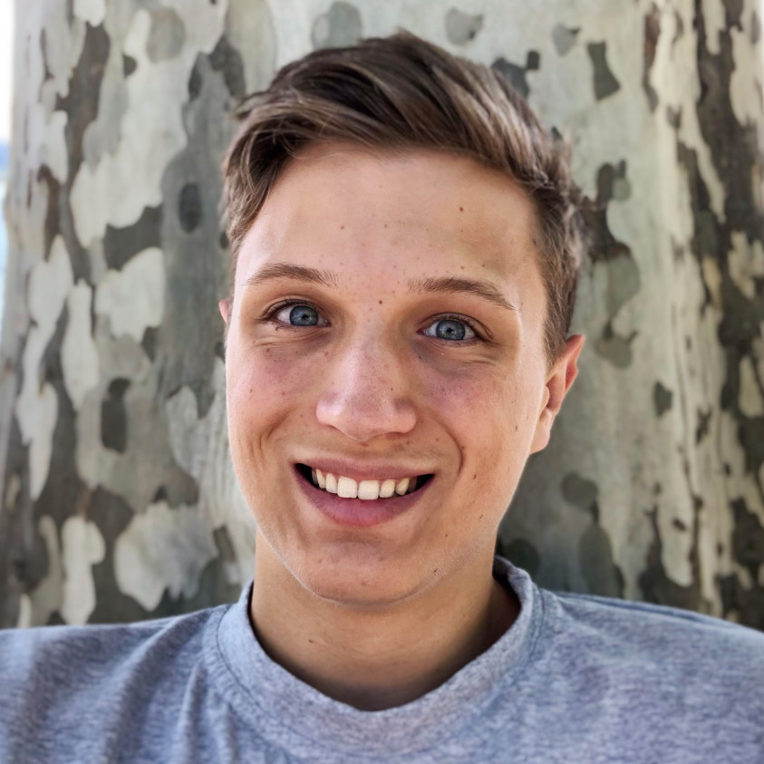 Portrait of the former school student Michal