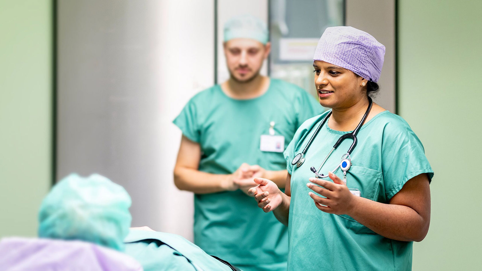 Doctors in the operation room