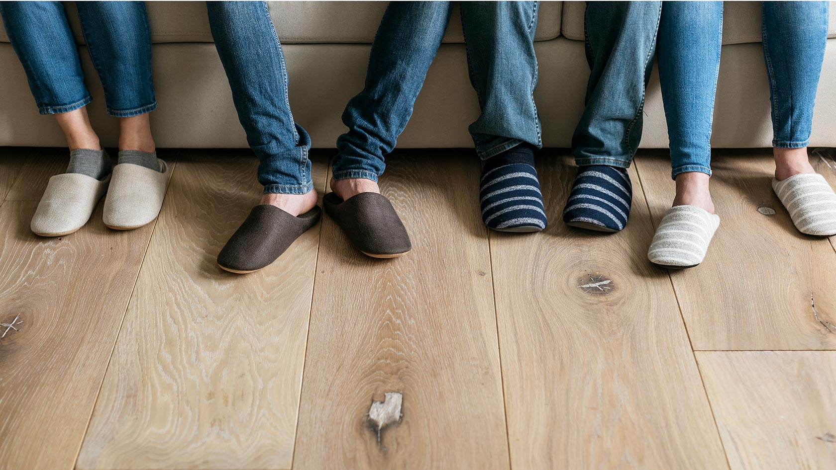 People sitting on a couch