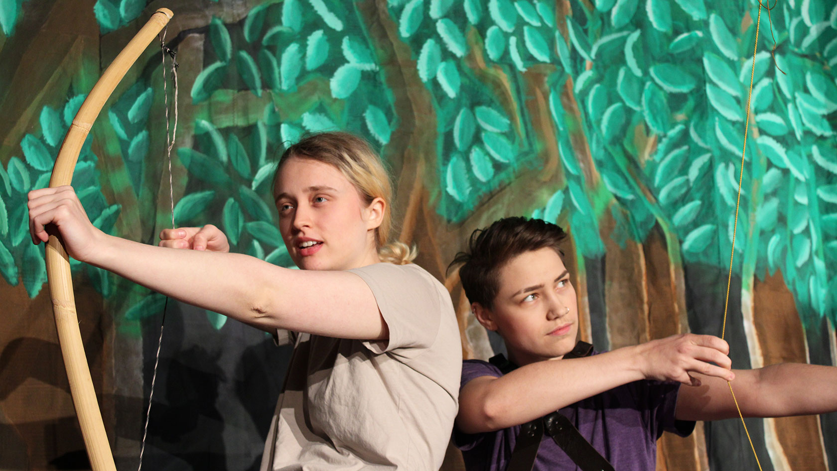 Students in an acting class