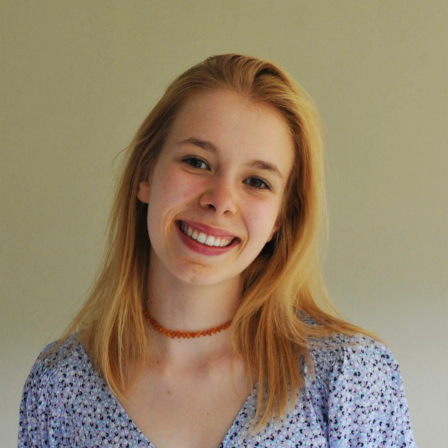 Portrait of the former school student Mia