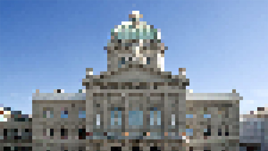 Verpixeltes Bundeshaus