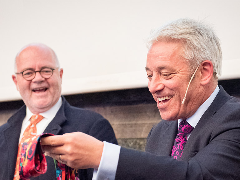 Prof. Andreas Kellerhals und John Bercow