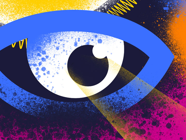 Exploring eye (Graphic)