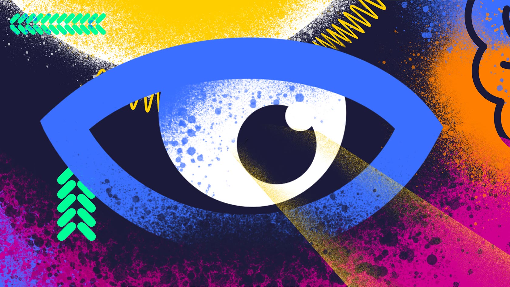 Explorative eye (graphic)