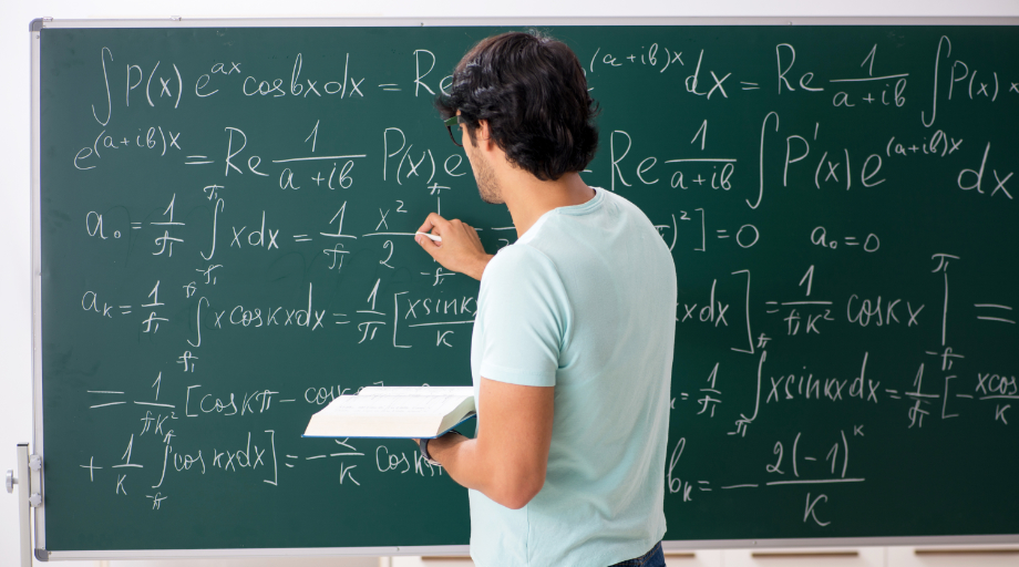 Grafik Mathematik an Wandtafel